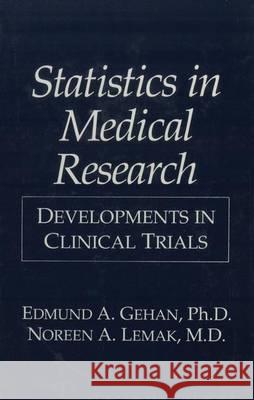 Statistics in Medical Research: Developments in Clinical Trials  9780306448638 Kluwer Academic / Plenum Publishers - książka