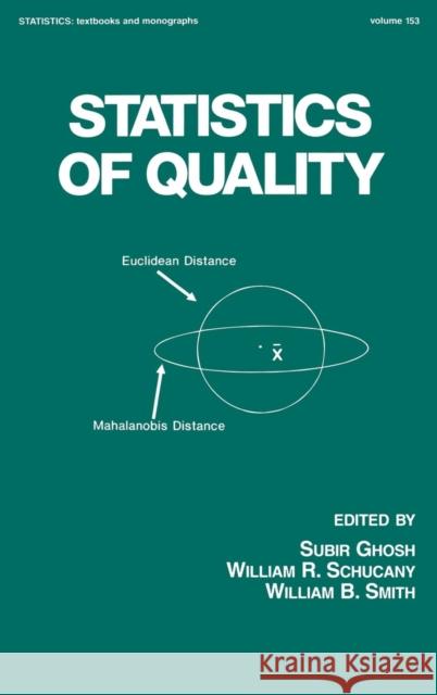 Statistics of Quality Ghosh Ghosh Subir Ghosh William R. Schucany 9780824797638 CRC - książka