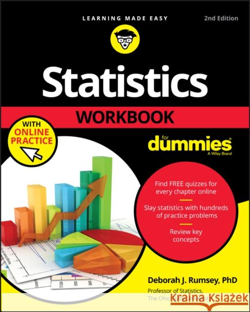 Statistics Workbook For Dummies with Online Practice Deborah J. Rumsey 9781119547518 John Wiley & Sons Inc - książka