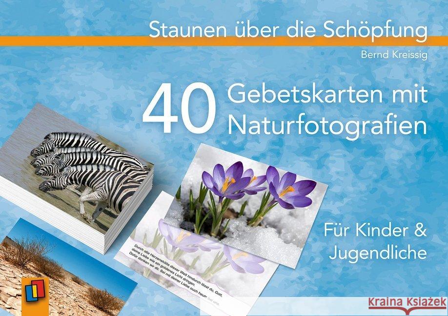 Staunen über die Schöpfung : 40 Gebetskarten mit Naturfotografien - Für Kinder und Jugendliche Kreissig, Bernd 9783834641731 Verlag an der Ruhr - książka