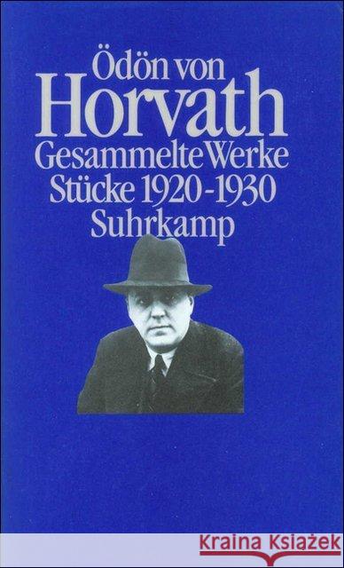 Stücke 1920-1930 Horváth, Ödön von Krischke, Traugott  9783518022832 Suhrkamp - książka