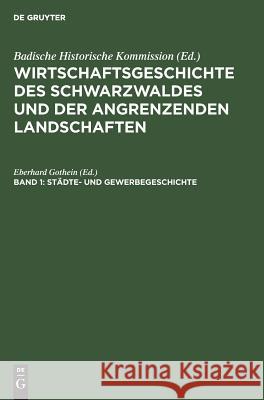 Städte- und Gewerbegeschichte  9783111104164 De Gruyter - książka