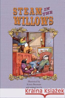 Steam in the Willows: Black and White Edition Kenneth Grahame Krista Brennan 9780994420138 Woven Lines Illustration - książka