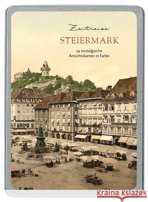 Steiermark : 14 nostalgische Ansichtskarten in Farbe  4251517503072 Paper Moon - książka