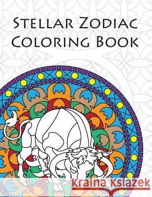 Stellar Zodiac Coloring Book Steven Valente 9781536812886 Createspace Independent Publishing Platform - książka
