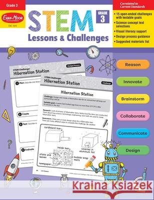 Stem Lessons and Challenges, Grade 3 Teacher Resource Evan-Moor Corporation 9781629388632 Evan-Moor Educational Publishers - książka