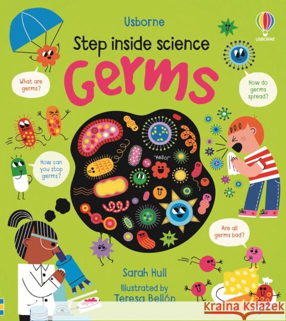 Step inside Science: Germs SARAH HULL 9781474998734 Usborne Publishing Ltd - książka