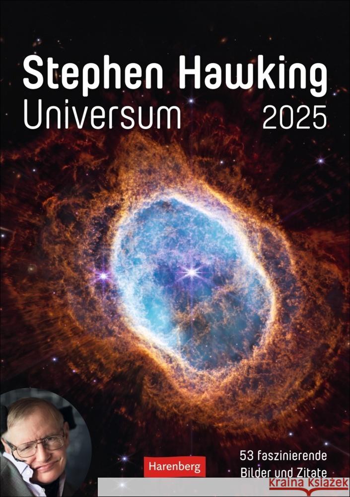 Stephen Hawking - Universum Wochenplaner 2025 - 53 faszinierende Bilder und Zitate Hawking, Stephen 9783840034787 Harenberg - książka