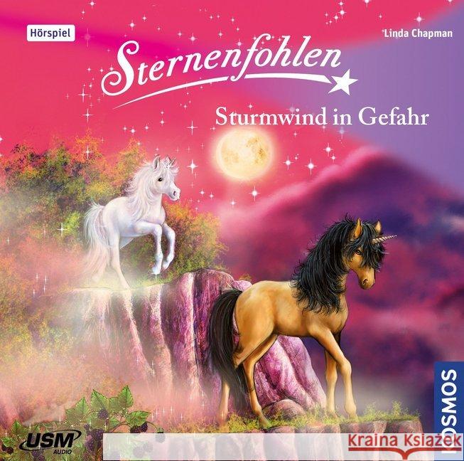 Sternenfohlen - Sturmwind in Gefahr, 1 Audio-CD : Sturmwind in Gefahr, Hörspiel. CD Standard Audio Format Chapman, Linda 9783803231352 United Soft Media (USM) - książka