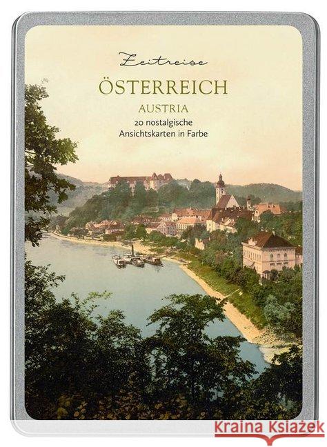 Österreich/Austria : 14 nostalgische Ansichtskarten in Farbe  4251517502709 Paper Moon - książka