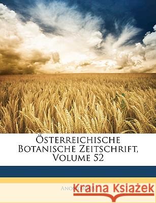 Österreichische Botanische Zeitschrift. Anonymous 9781148841816  - książka