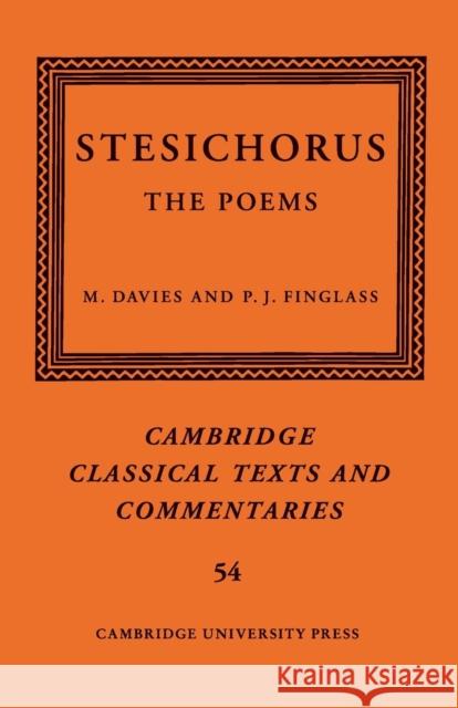 Stesichorus: The Poems Stesichorus 9781107435261 Cambridge University Press - książka