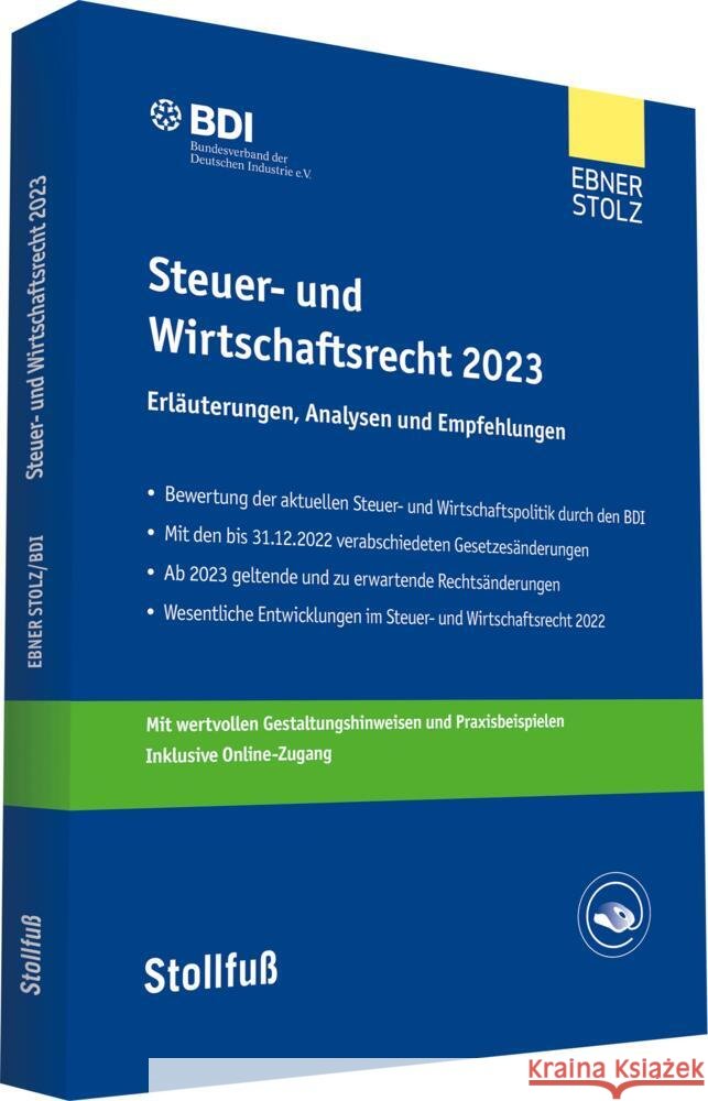 Steuer- und Wirtschaftsrecht 2023  9783083184591 Stollfuß Verlag Buch - książka