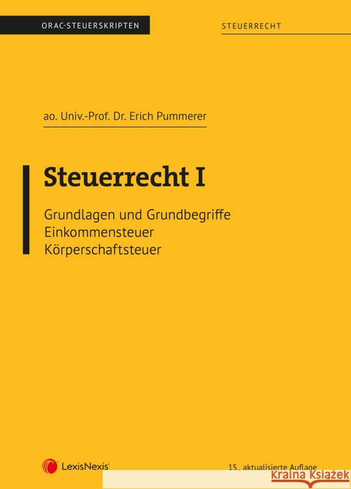 Steuerrecht I (Skriptum) Pummerer, Erich 9783700785378 LexisNexis Österreich - książka
