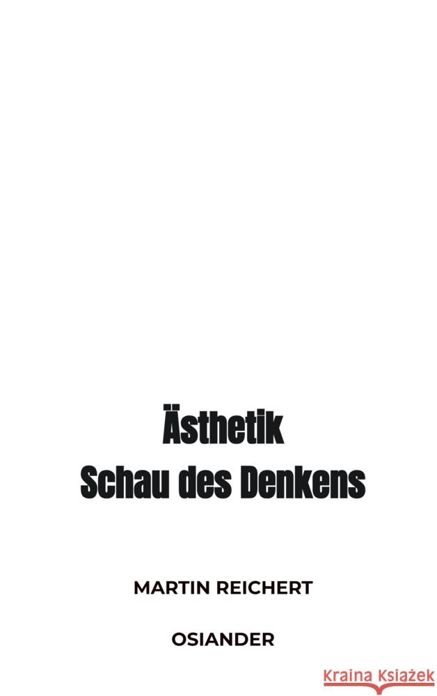 Ästhetik Martin Reichert 9789403782997 Bookmundo - książka