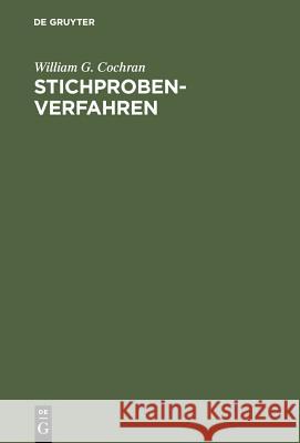 Stichprobenverfahren Cochran, William G. 9783110020403 De Gruyter - książka