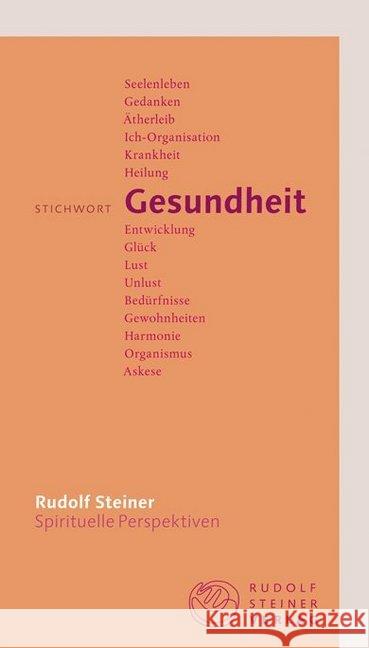 Stichwort Gesundheit Steiner, Rudolf 9783727449123 Rudolf Steiner Verlag - książka