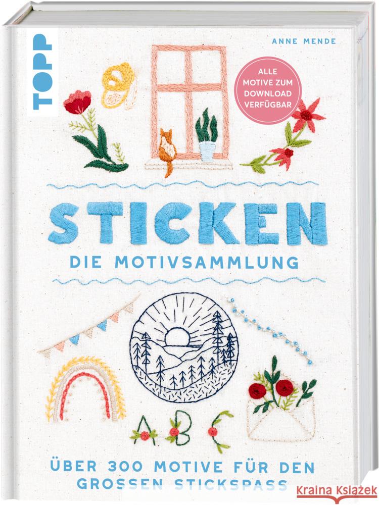 Sticken. Die Motivsammlung Mende, Anne 9783735870568 Frech - książka