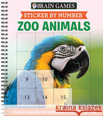 Sticker by Number: Zoo Animals Publications International Ltd 9781645581703 Publications International, Ltd. - książka