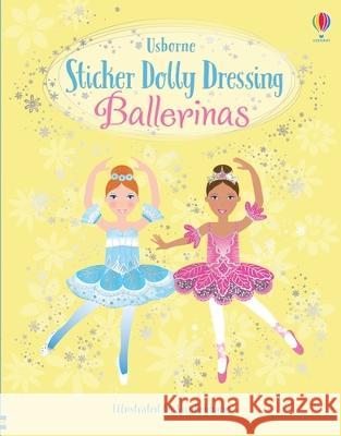 Sticker Dolly Dressing Ballerinas Leonie Pratt Vici Leyhane 9781805317500 Usborne Books - książka