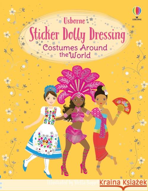 Sticker Dolly Dressing Costumes Around the World EMILY BONE 9781474991957 Usborne Publishing Ltd - książka