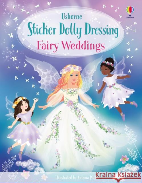 Sticker Dolly Dressing Fairy Weddings Fiona Watt 9781805316886 Usborne Publishing Ltd - książka