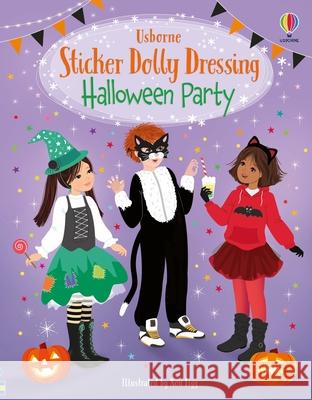 Sticker Dolly Dressing Halloween Party Fiona Watt Non Taylor Antonia Miller 9781836050773 Usborne Books - książka