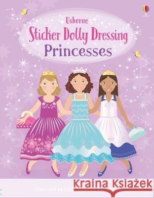 Sticker Dolly Dressing Princesses Fiona Watt Vici Leyhane Stella Baggott 9781835401118 Usborne Books - książka