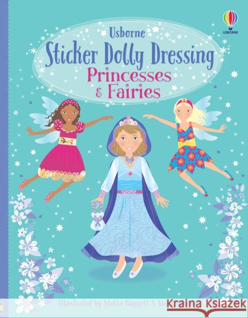 Sticker Dolly Dressing Princesses & Fairies Fiona Watt 9780746085776 Usborne Publishing Ltd - książka