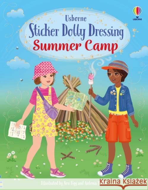 Sticker Dolly Dressing Summer Camp Fiona Watt 9781805072461 Usborne Publishing Ltd - książka