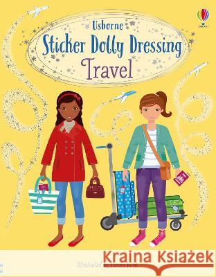 Sticker Dolly Dressing Travel Fiona Watt Steven Wood 9781805074977 Usborne Books - książka