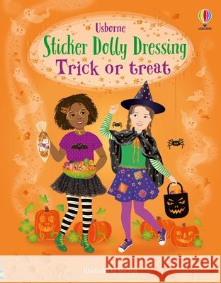 Sticker Dolly Dressing Trick or Treat Fiona Watt Non Taylor 9781805075196 Usborne Books - książka