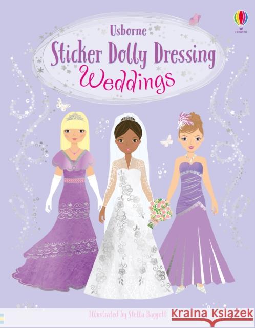 Sticker Dolly Dressing Weddings Fiona Watt 9781474973397 Usborne Publishing - książka