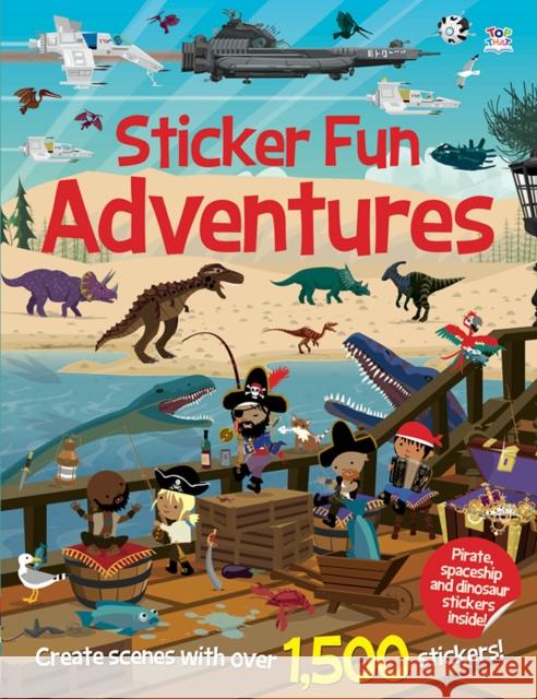Sticker Fun Adventures Dan Crisp 9781784453565 Imagine That Publishing Ltd - książka