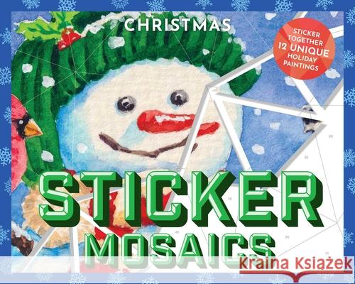 Sticker Mosaics: Christmas: Puzzle Together 12 Unique Holiday Designs Julius Csotonyi 9781646432837 Applesauce Press - książka