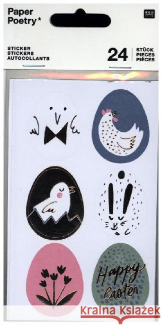 Sticker Ostern, Ostereier FSC Mix  4051271401733 RICO-Design tap - książka