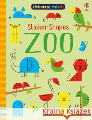 Sticker Shapes Zoo x 5 pack Sam Smith, Carly Davies 9781474955034 Usborne Publishing Ltd - książka