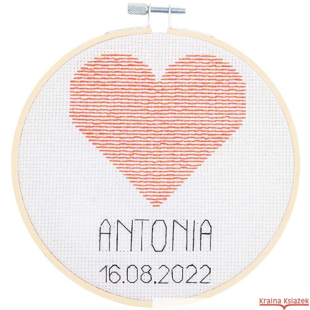 Stickpackung Geburtsbild Herz  4065166020640 RICO-Design tap - książka