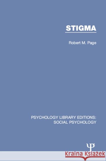 Stigma Robert Page 9781138851283 Taylor & Francis Group - książka