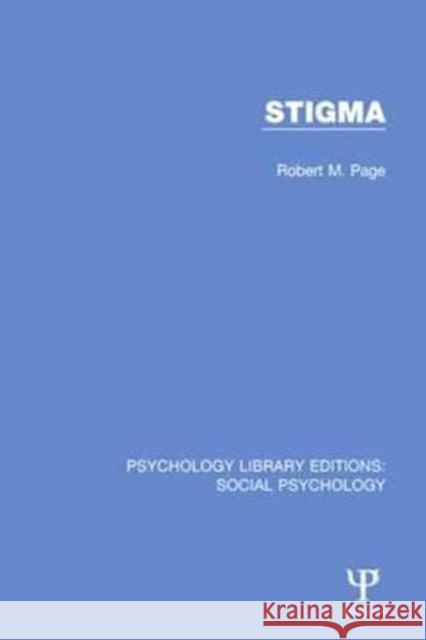 Stigma Robert Page 9781138851313 Taylor and Francis - książka