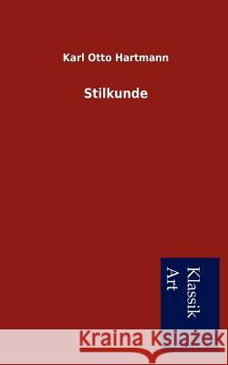 Stilkunde Karl Otto Hartmann 9783954911110 Salzwasser-Verlag Gmbh - książka