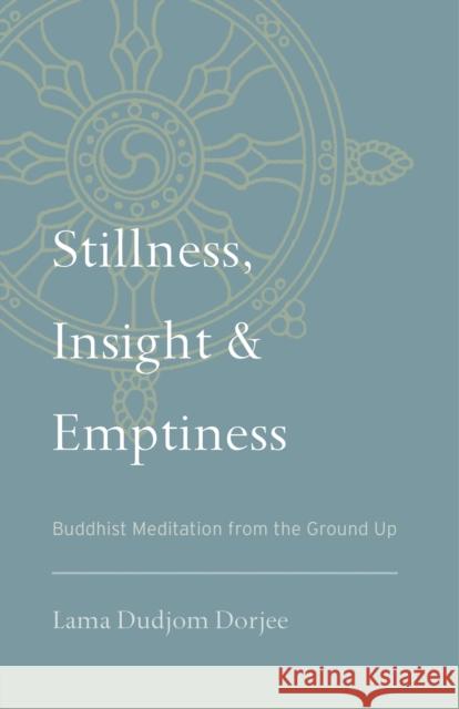 Stillness, Insight, and Emptiness: Buddhist Meditation from the Ground Up Dorjee, Lama Dudjom 9781559394208 Snow Lion Publications - książka