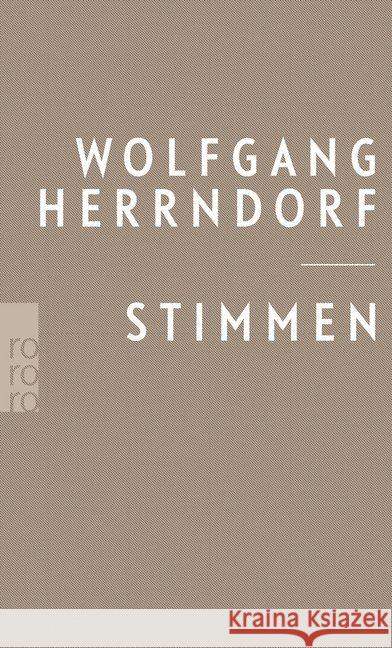 Stimmen Herrndorf, Wolfgang 9783499276187 Rowohlt TB. - książka