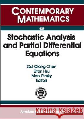 Stochastic Analysis and Partial Differential Equations  9780821840597 AMERICAN MATHEMATICAL SOCIETY - książka