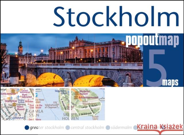 Stockholm PopOut Map: Handy, pocket size, pop-up map of Stockholm  9781910218709 Heartwood Publishing - książka