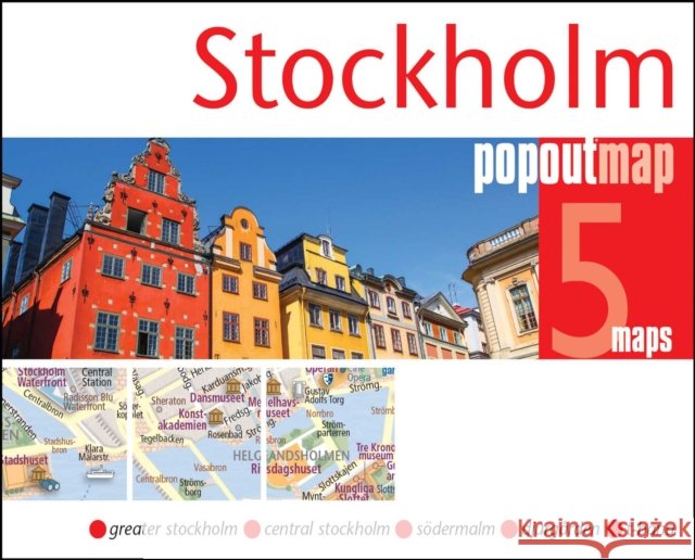 Stockholm PopOut Map - pocket-size, pop up map of Stockholm city centre  9781917131292 Heartwood Publishing - książka