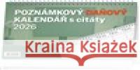 Stolní kalendář Poznámkový daňový s citáty 2026  8595689353032 Presco Group - książka