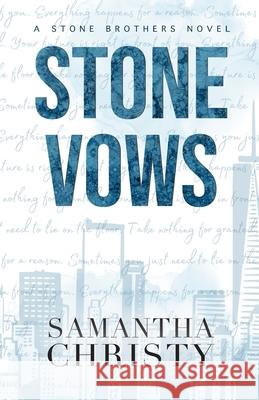 Stone Vows Samantha Christy 9781964493084 Athena Books Publishing Group, LLC - książka
