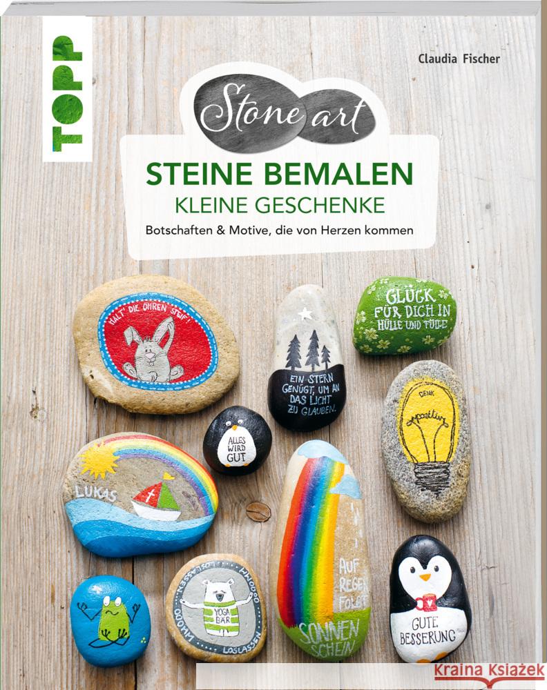 StoneArt: Steine bemalen - kleine Geschenke Fischer, Claudia 9783772447778 Frech - książka