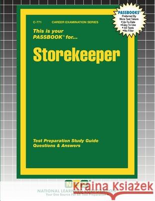 Storekeeper Passbooks 9781799307716 National Learning Corp - książka